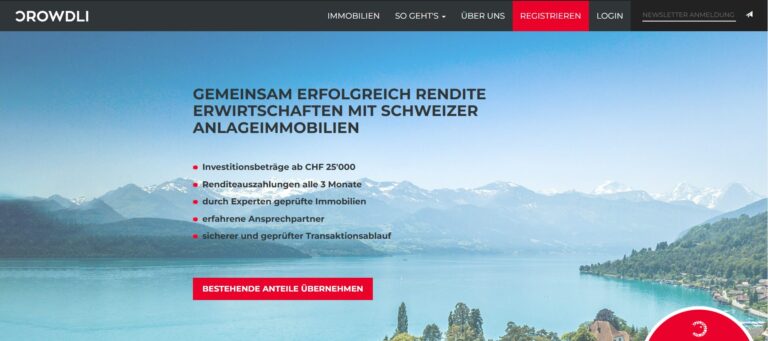 CROWDLI – die Crowdfunding-Plattform zur Vermittlung von Miteigentumsanteilen an Immobilienkapitalanlagen